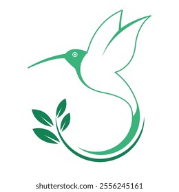 Hummingbird logo icon design template