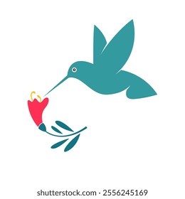 Hummingbird logo icon design template