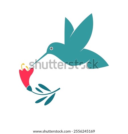 Hummingbird logo icon design template