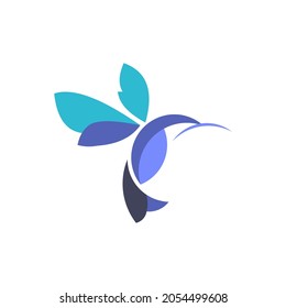 hummingbird logo , simple and clean