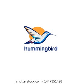 Hummingbird Logo Stock Vector Template