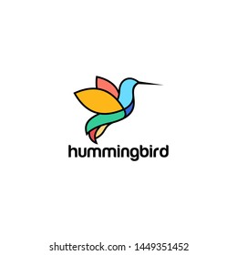Hummingbird Logo Stock Vector Template
