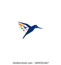 Hummingbird Logo Stock Vector Template