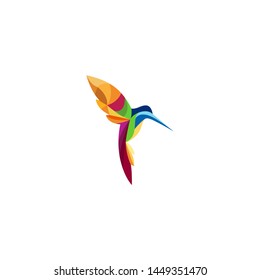 Hummingbird Logo Stock Vector Template