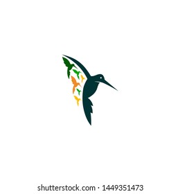 Hummingbird Logo Stock Vector Template