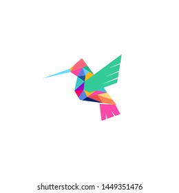 Hummingbird Logo Stock Vector Template