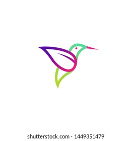 Hummingbird Logo Stock Vector Template