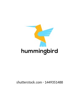 Hummingbird Logo Stock Vector Template