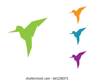 Hummingbird Logo Template Stock Vector (Royalty Free) 661238371 ...