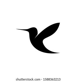 Hummingbird Logo Vector. Bird Icon. Colibri Logos Template Design