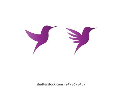 Hummingbird logo vector icon illustration