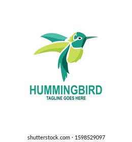 Hummingbird logo vector illustration. suitable for company, foundation, corporate and organization logo.