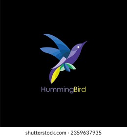 Hummingbird logo vector image illustration