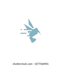hummingbird logo vector, isolated image