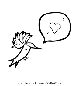 hummingbird in love cartoon