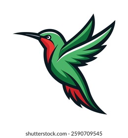 Hummingbird mascot logo vector illustration