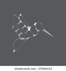 Hummingbird Mesh Vector Design