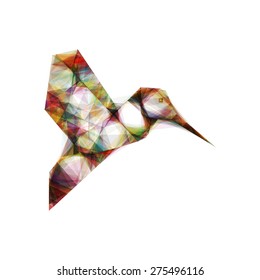 Hummingbird Mesh Vector Design