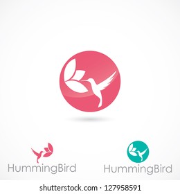 Hummingbird sign - vector illustration