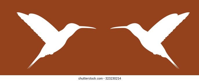 Hummingbird silhouette