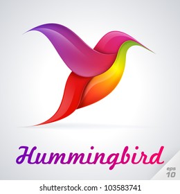 Hummingbird symbol. Vector Illustration