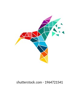 Logo de Hummingbird, plantilla de logotipo de ave digital