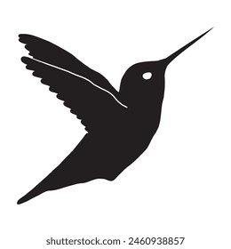 hummingbird vector design. hummingbird silhouette vector design