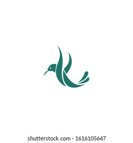 Hummingbird vector logo design. Bird vector logo design.