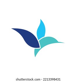 Hummingbird Vector Logo Design Template