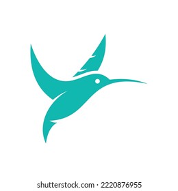 Hummingbird Vector Logo Design Template