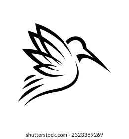 Hummingbird Vector Logo Design Template