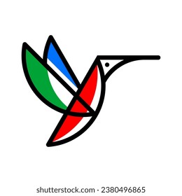 Hummingbird Vector Logo Design Template