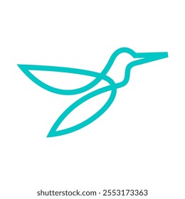 Plantilla de diseño de logotipo de Vector Colibri