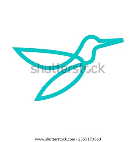 hummingbird Vector Logo Design Template