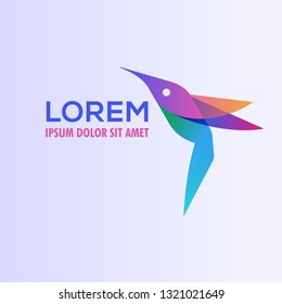 Hummingbird Vector Logo Gradient Images