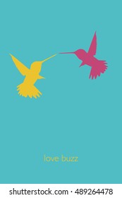hummingbirds couple
