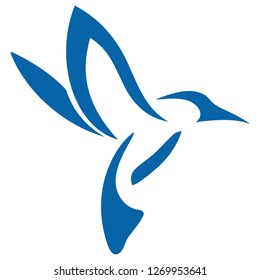 Hummingbirds icon abstract vector design
