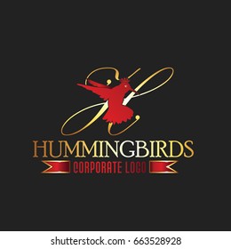 Hummingbirds Logo Vector