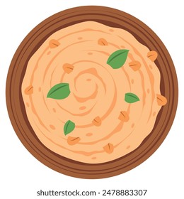 hummus day dip isolated design