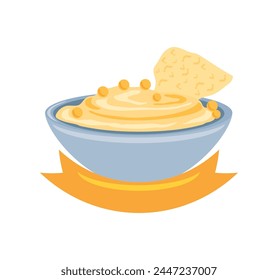 hummus day festive isolated design