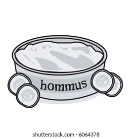 Hummus Dip With Cucumber