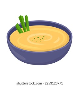 Hummus and snack vector. Drawing of Arabic bean paste in bowl isolated on white. Food concept