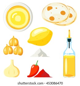 Hummus vector illustration