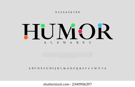 Humor creative vintage alphabet font. Digital abstract moslem, futuristic, fashion, sport, minimal technology typography. Simple numeric vector illustration