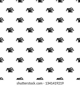 Humor hat bell pattern seamless vector repeat geometric for any web design