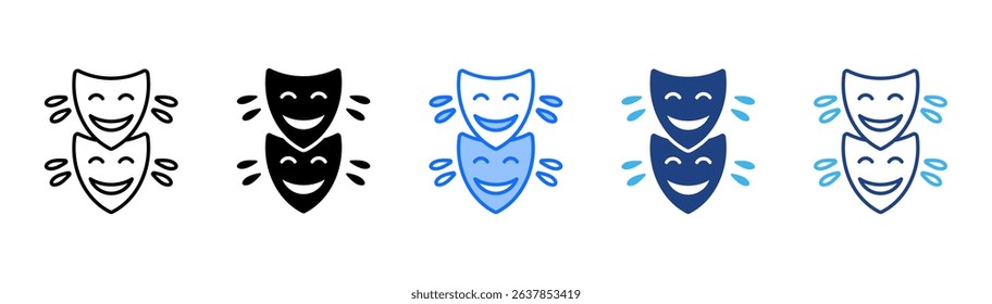 Humor Icon Set With Multiple Style For Design