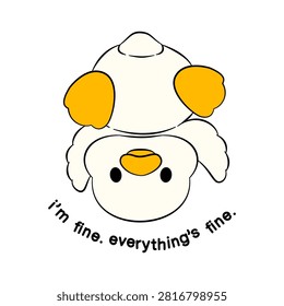 Humorous design cute little