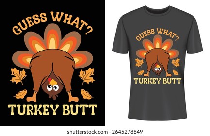 Humorous Thanksgiving turkey design perfect for t-shirts mugs and more. Features a playful turkey illustration and catchy text. Ideal for autumn celebrations.