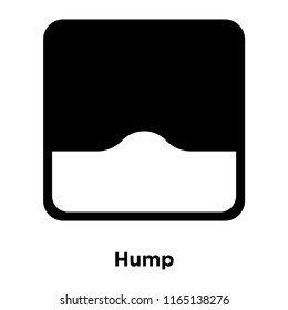 Hump icon vector isolated on white background, Hump transparent sign