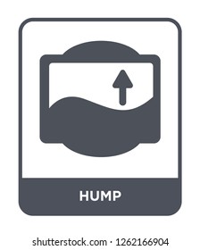 hump icon vector on white background, hump trendy filled icons from Traffic signs collection, hump simple element illustration